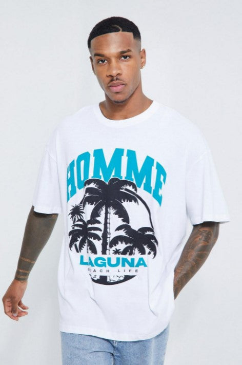 OVERSIZED HOMME LAGUNA BEACH T-SHIRT