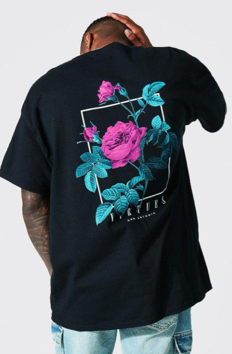 OVERSIZED VIRTUES GRAPHIC T-SHIRT