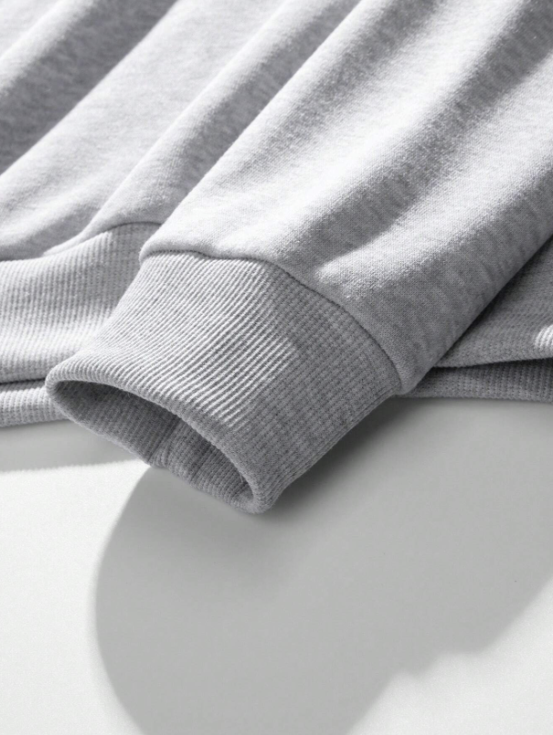 Men Spider Graphic Drop Shoulder Drawstring Hoodie