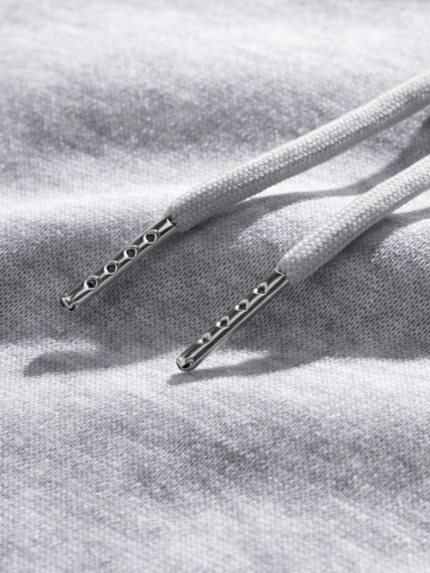 Men Spider Graphic Drop Shoulder Drawstring Hoodie