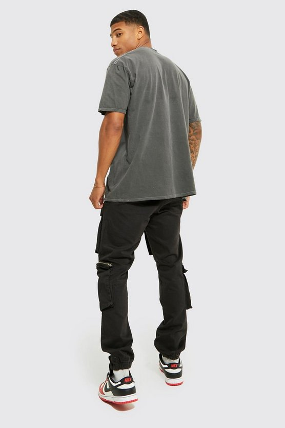 Oversized Prince Acid Wash License T-shirt