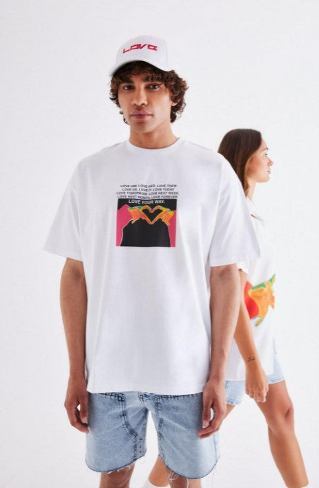 OVERSIZED HEAVYWEIGHT LOVE YOUR WAY PRIDE T-SHIRT