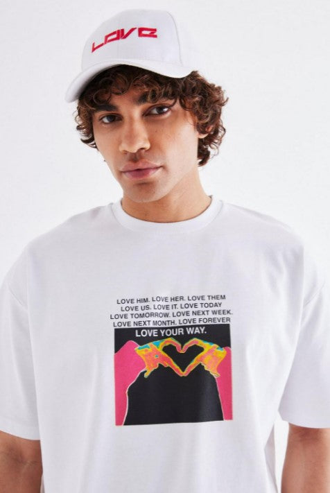 OVERSIZED HEAVYWEIGHT LOVE YOUR WAY PRIDE T-SHIRT